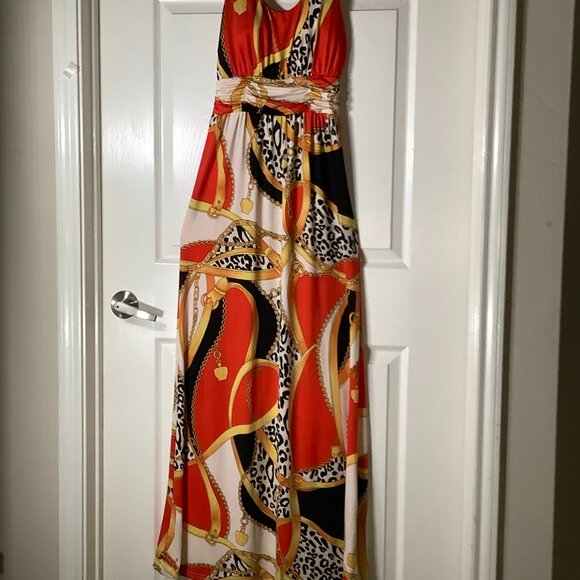 iB Diffusion Chain Animal Print Maxi Dress - Picture 10 of 11